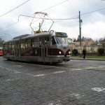 Rekonstruovaná tramvaj T3 se projela Prahou.