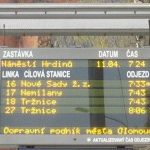 V Olomouci se rozšíří počet inteligentních zastávek