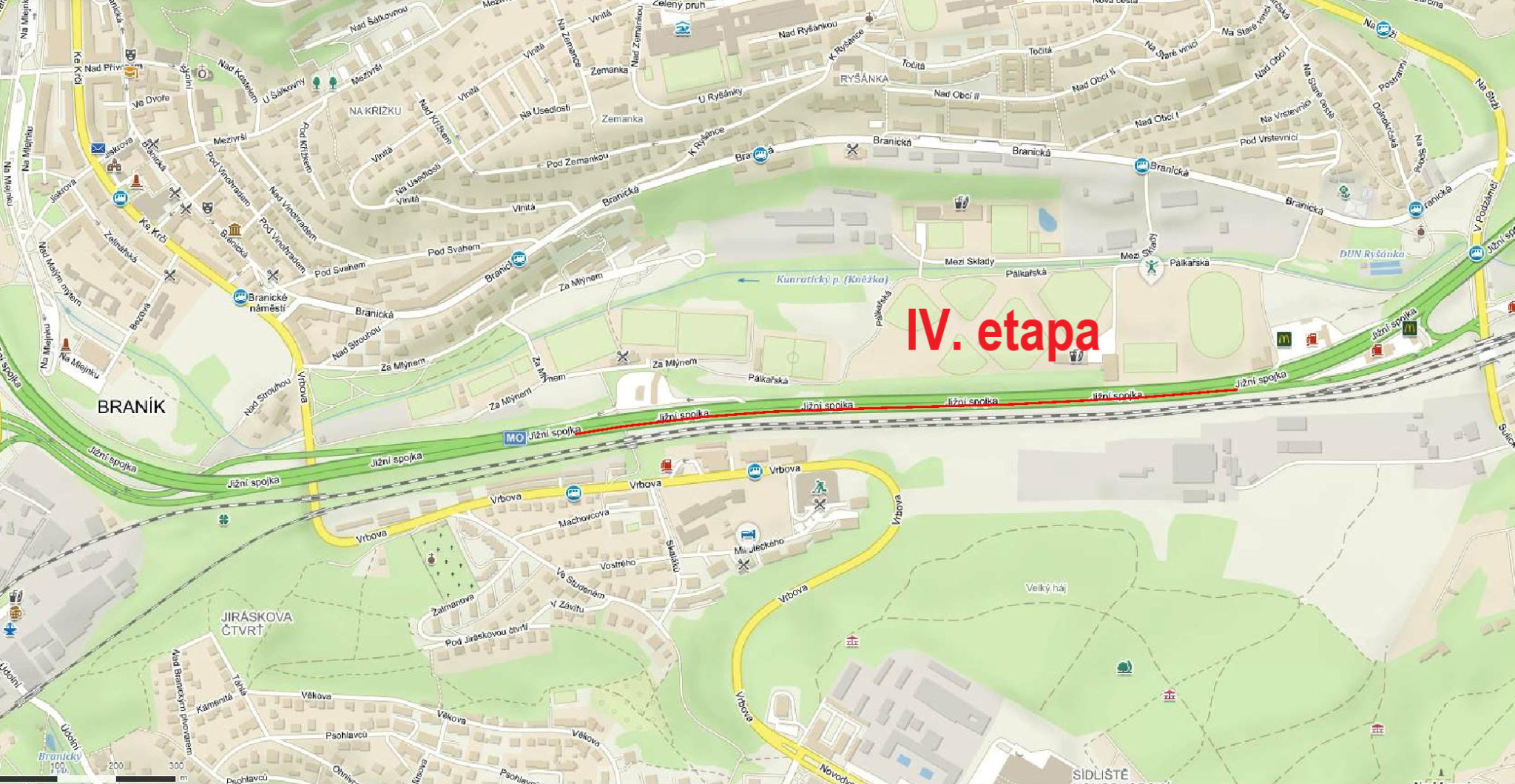 mapa IV. etapa