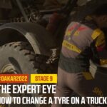 Oko odborníka : Jak vyměnit pneumatiku na nákladním vozidle – #Dakar2022