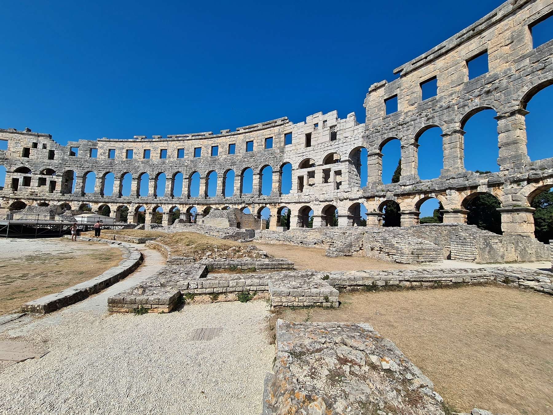Římský amfiteátr v Pule (Istrie Chorvatsko)
